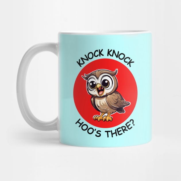 Knock Knock Hoo's There | Owl Pun by Allthingspunny